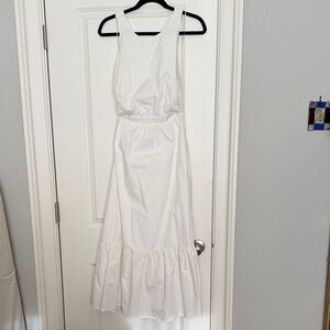 English Factory White Midi cut out Dress